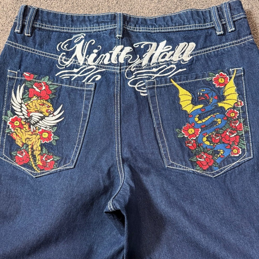 Ninth Hall Embroidered Denim Jeans